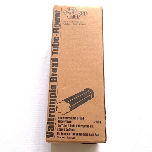The Pampered Chef New VALTROMPIA BREAD TUBE FLOWER - Picture 2 of 8